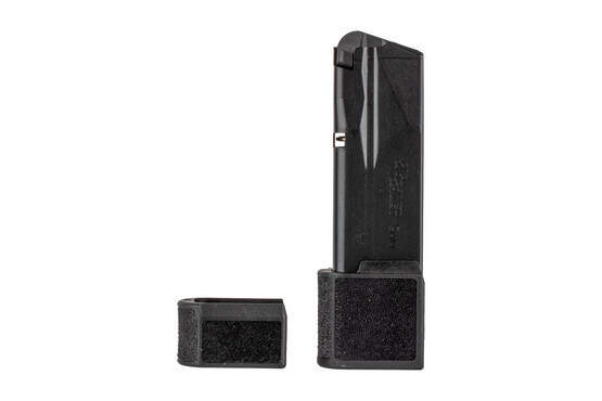 The P365 15 round magazine comes with an additional grip sleeve